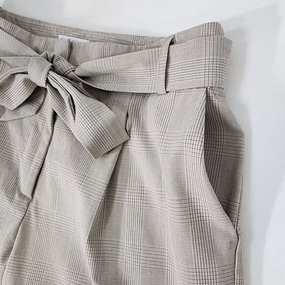 Maison D'Amelie Paris Womens Dress Pant 8 Belted Paperbag High Waisted Ankle Tie - Picture 5 of 9